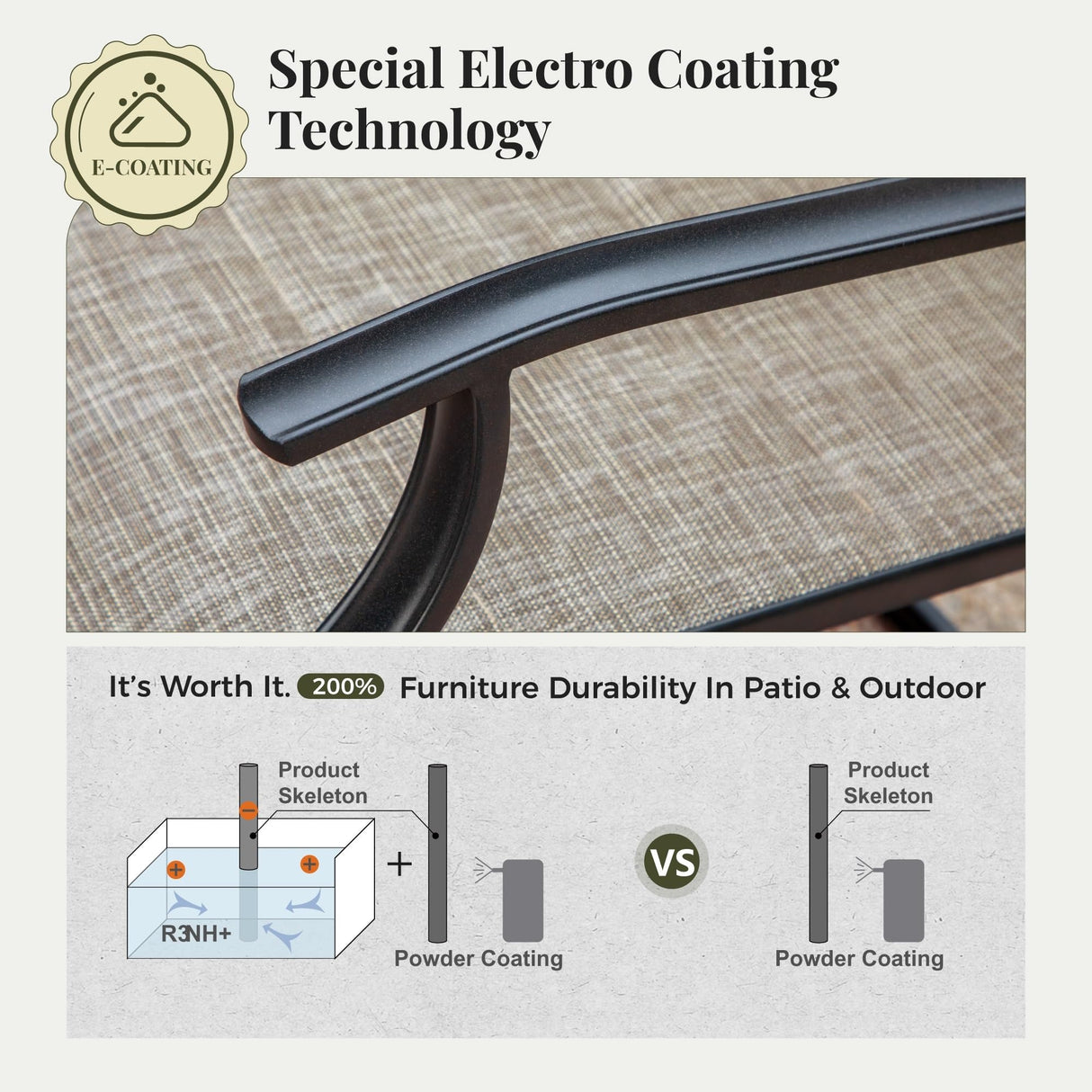 MIXPATIO 9 Pieces Patio Dining Set, Outdoor Table and Chairs, 8 x Textilene Swivel Dining Chairs and 60" Square Outdoor Dining Table, for Cozy Garden Settings, Grey-Brown MIXPATIO