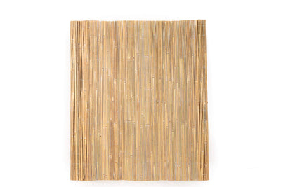 Mininfa Natural Bamboo Slat Screening, Eco-Friendly Privacy Slat Fence, Bamboo Screen Panel Roll for Balcony or as Wind and Sight Protection (1.8m x 4m)