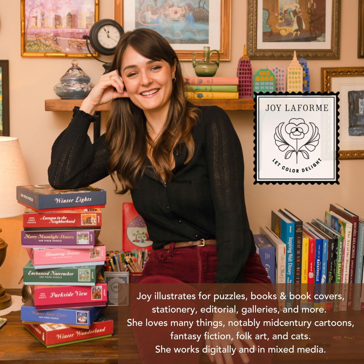 Galison Winter Lights Foil Puzzle 500 Pieces – Holiday Jigsaw Puzzle Featuring Festive City Scene by Joy Laforme – Thick, Sturdy Pieces Challenging Family Activity Great Gift Idea Galison