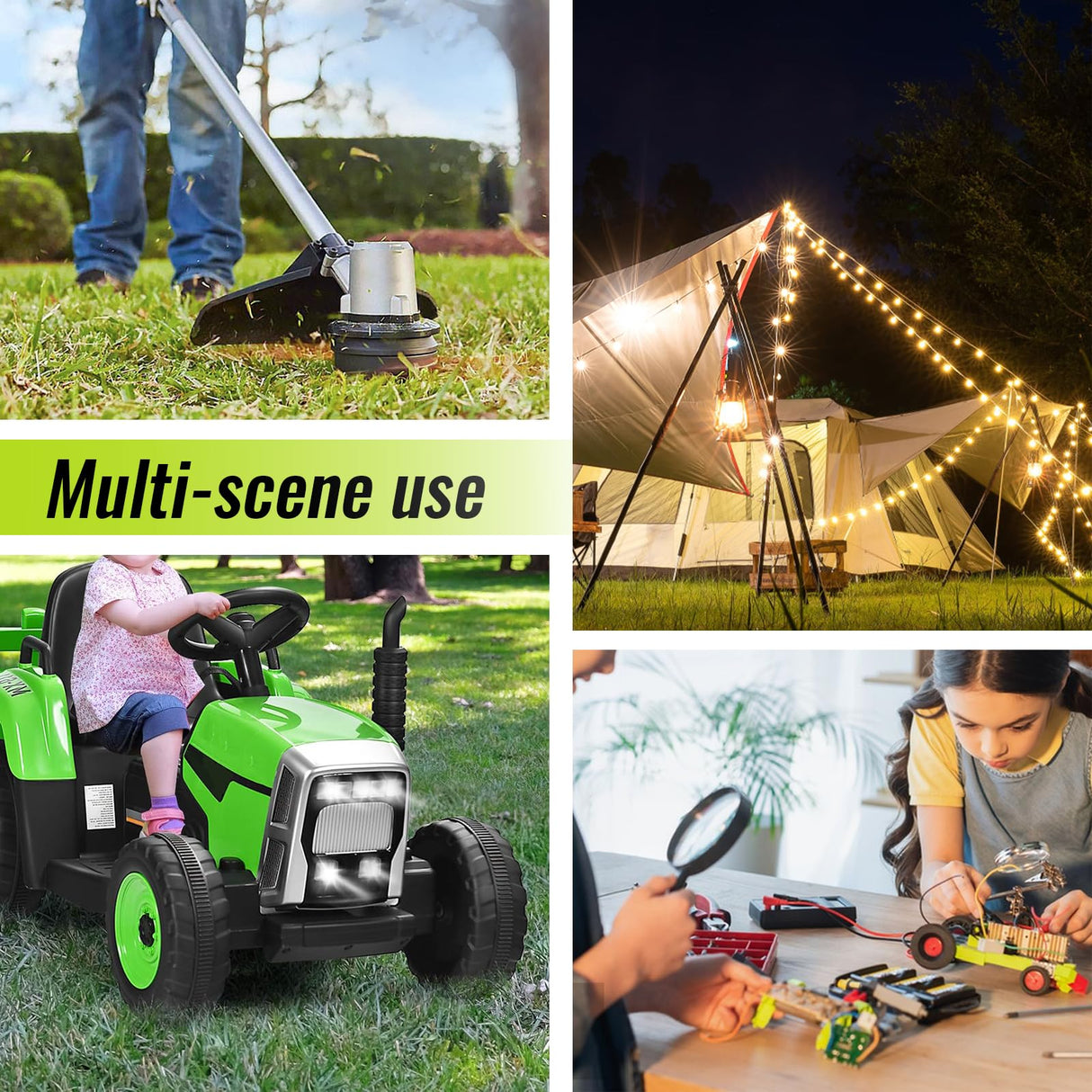 2 Packs Power Wheel Adapter for Ryobi 18V Battery, Upgraded Battery Converter Kit with Switch, Fuse & Wire Terminals, 12 AWG Wire, Power Connector for DIY RC Car Toys Robotics Azocek