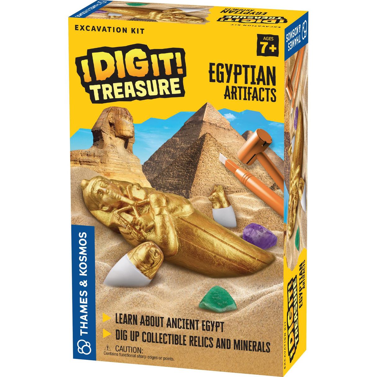 Thames & Kosmos I Dig It! Treasure – Egyptian Artifacts Excavation Kit | Explore Archaeology, Ancient Egypt & Hieroglyphics | Dig Out Collectible Relics & Minerals | Safe, Fun Educational Activity Thames & Kosmos