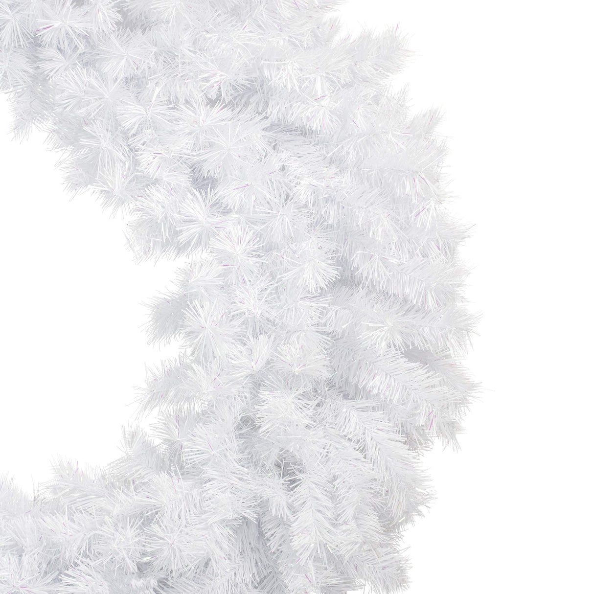 48" ICY White Spruce Artificial Christmas Wreath - Unlit Northlight