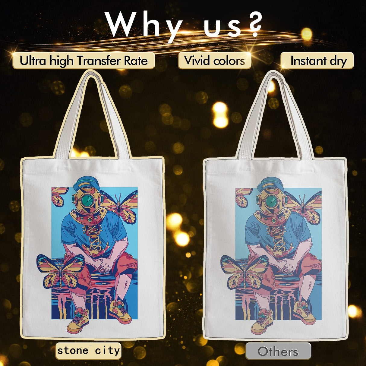 Stone City Sublimation Paper 8.5x14 Inch 110 Sheets 105g for Heat Transfer Light Fabric, T Shirt, Mug, Tumbler, Compatible with Inkjet Printer with Sublimation Ink STONE CITY