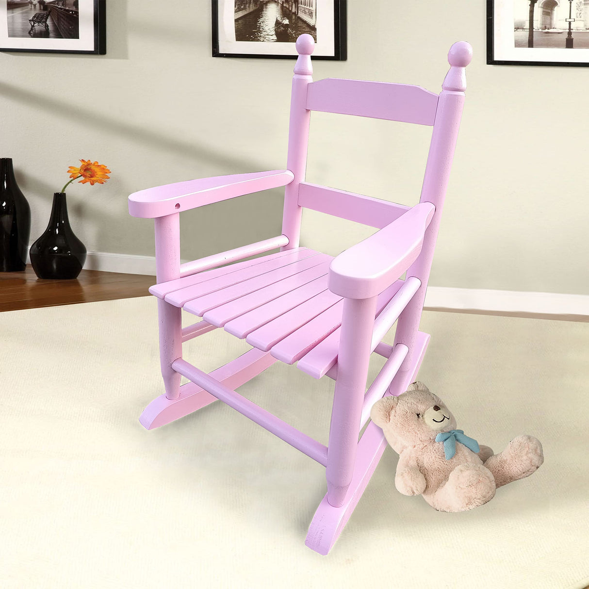 YiaFurio Kids Rocking Chair Wood Kids' Rocking Chairs Outdoor Childs/Toddler/Childrens Porch Rocker Chair Accent Rocker for Ages 2-10 Living Room,Bedroom,Balconies, Porches,Children's Rooms YiaFurio
