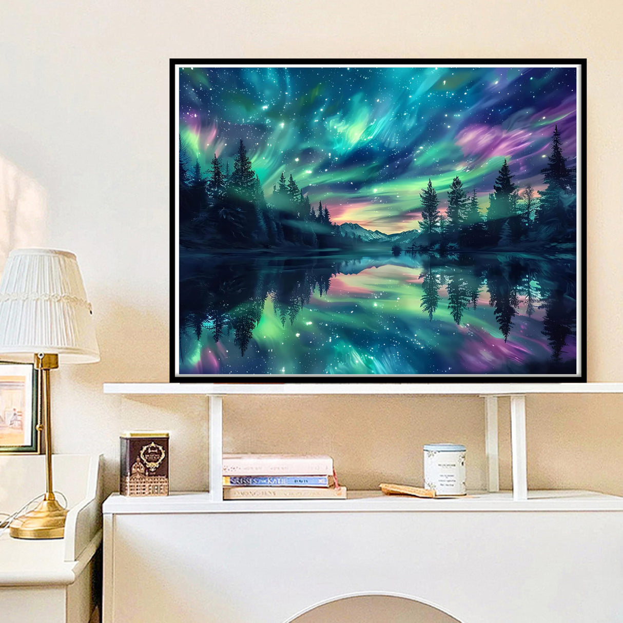 Aurora Diamond Painting for Adults-Diamond Art,Aurora 5D Diamond Painting Kits for Adult,Starry Sky Gem Art for Adults and Crafts Home Decor 12x16inch Hutarosl