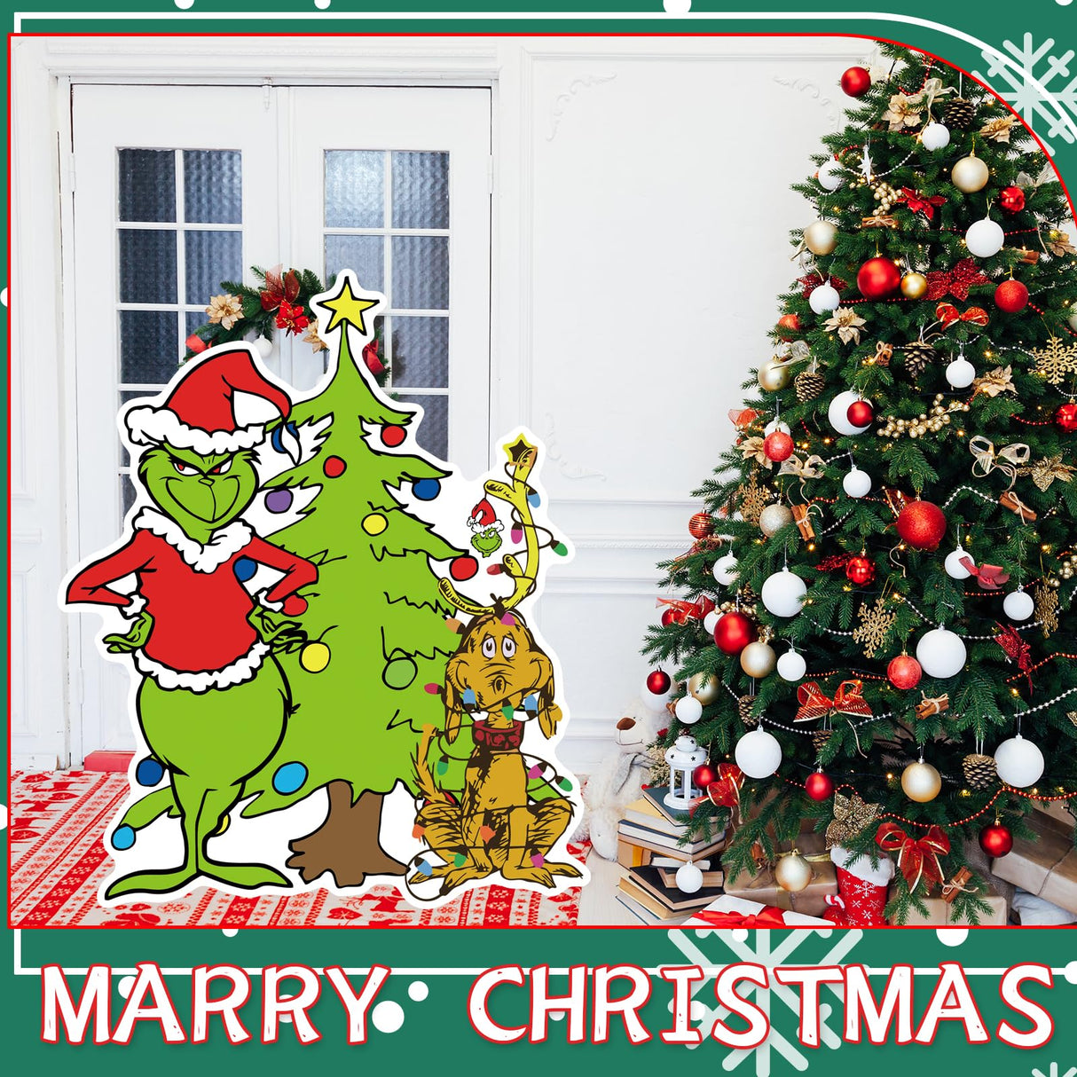 Christmas Yard Sign Decorations Xmas Yard Art Garden Christmas Holiday Decoration Christmas Tree Dog Yard Stakes Ornaments Outdoor Indoor Winter Party Fence Garden Yard Lawn Decor Kids Gift Denylo pro