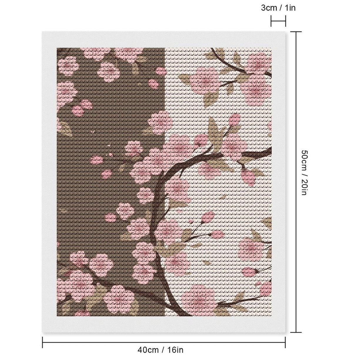 VTCTOASY Diamond Painting Kits for Adults Round 5D Diamond Art Painting Kits Romantic Cherry Blossoms DIY Full Drill Diamond Dots Paintings Picture Arts Craft for Home Wall Art Decor 16"x20" VTCTOASY