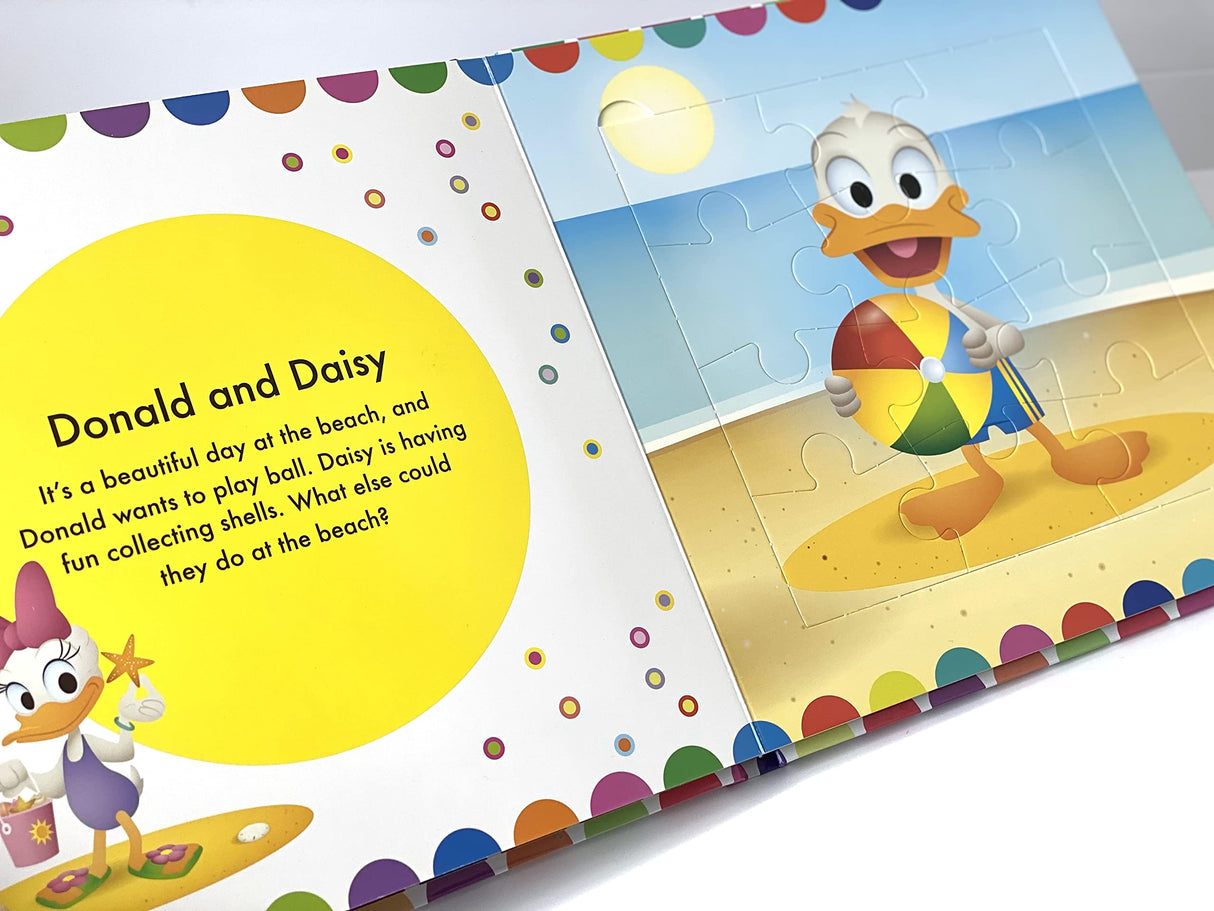 Disney Baby My First Puzzle Book - Jigsaw Puzzles for kids, 10-page board book, 5 puzzles to enjoy Phidal