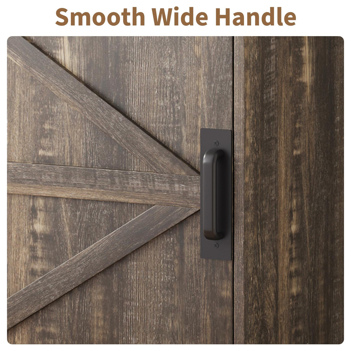 IDEALHOUSE Farmhouse Narrow Hall Tree with Bench, 23.6" Small Entryway Organizer with 5 Hooks, 2 Cubbies & Barn Door Shoe Storage Cabinet for Apartment, Mudroom, Hallway, Grey IDEALHOUSE