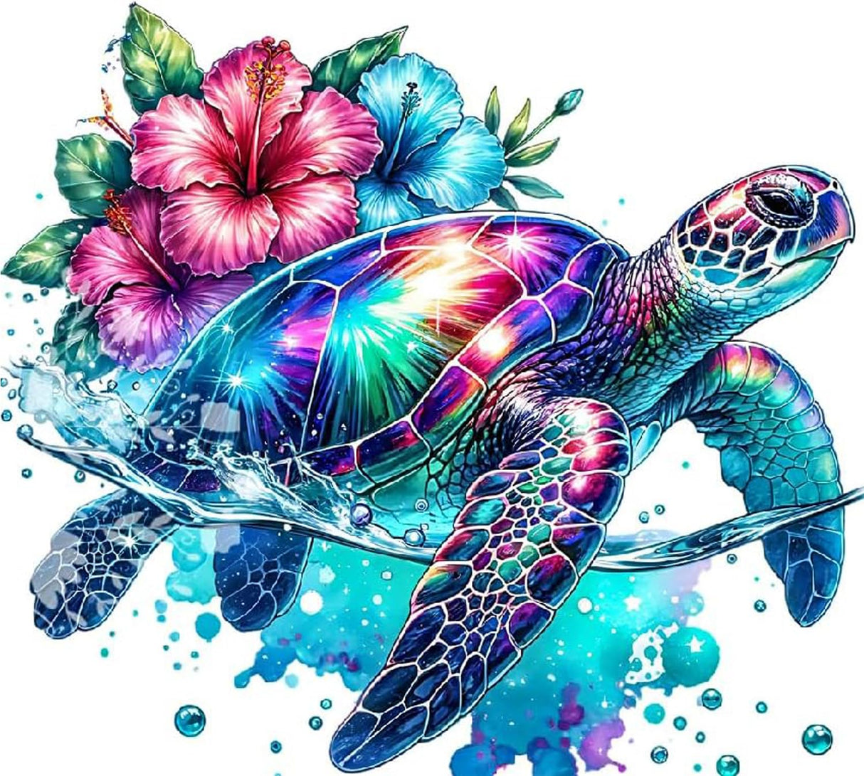 EIBEILI Sea Turtle Diamond Painting Kits for Adults, Diamond Art Kits for Beginners DIY Full Drill Diamond Dot Gem Art Kit for Adults Wall Home Decor Arts Craft 13.8x13.8 inch EIBEILI