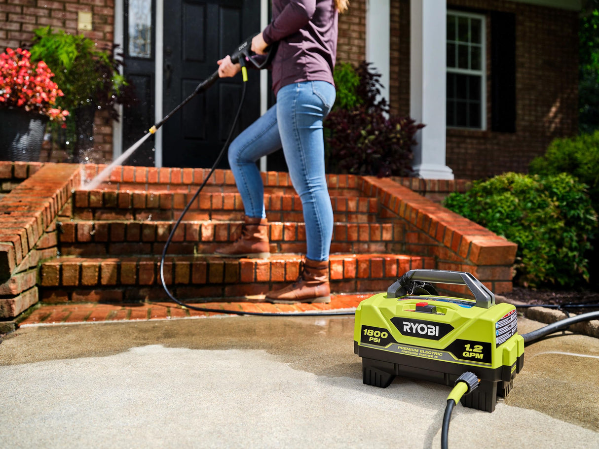RYOBI 1,800 PSI 1.2 GPM Electric Pressure Washer, RY141820VNM RYOBI
