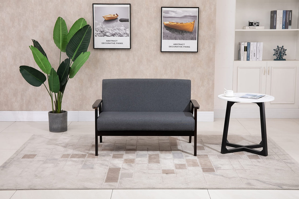 Lilola Home Bahamas 45" W Dark Gray Loveseat Lilola Home