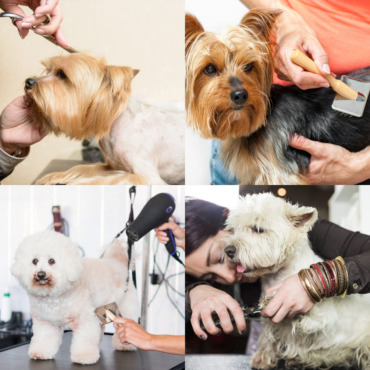 UDSONFY Electric Pet Dog Grooming Table, Heavy Duty Grooming Table Professional X-Lift for Large Dogs with Anti-Skid Non-Slip, Double Arms and Nooses, Adjustable Height from 10" up to 43", Black UDSONFY