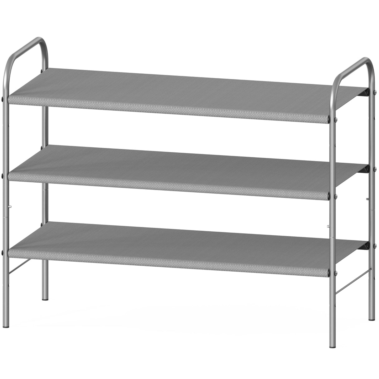 Simple Houseware 3-Tier Shoe Rack Storage Organizer, Grey Simple Houseware