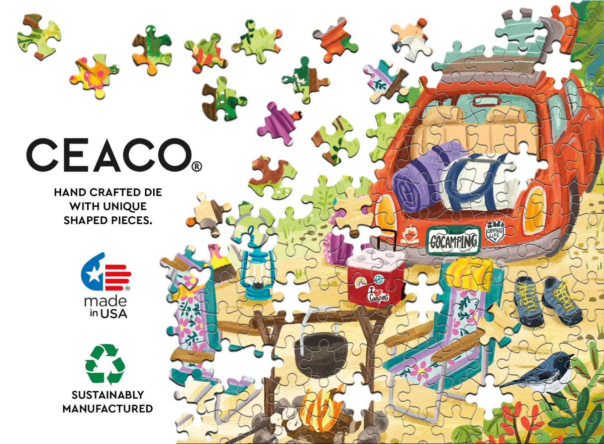 Ceaco - Olivia Gibbs - Go Camping! - 500 Piece Jigsaw Puzzle Ceaco