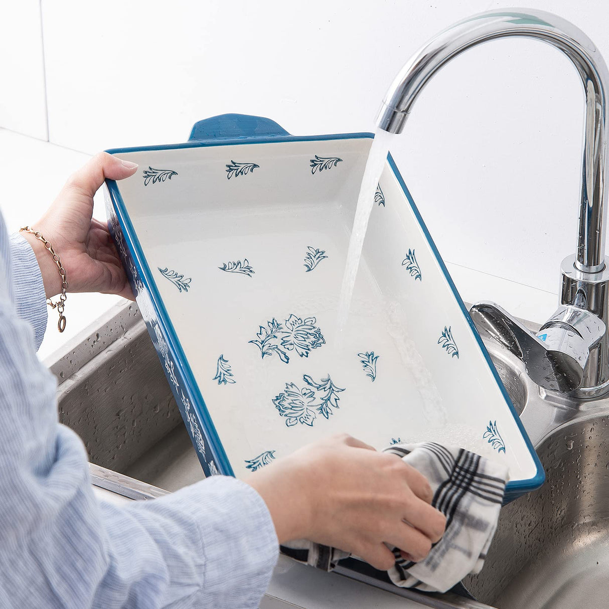 Wisenvoy Baking Dish Ceramic Lasagna Pan Casserole Dish 3-Piece Bakeware Sets Baking Dishes Baking Set Baking Dish Set Wisenvoy