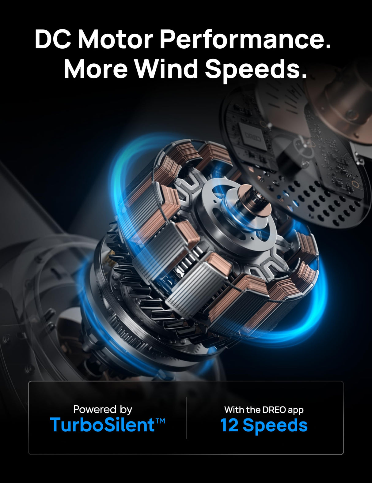 Dreo Ceiling Fans with Lights, 12 Speeds & 3 Fan Modes, Quiet DC Motor, Low Profile Easy to Install, Flush Mount Smart Ceiling Fan with Dimmable LED, 12H Timer for Bedroom, Remote, Silver, 44'' Dreo