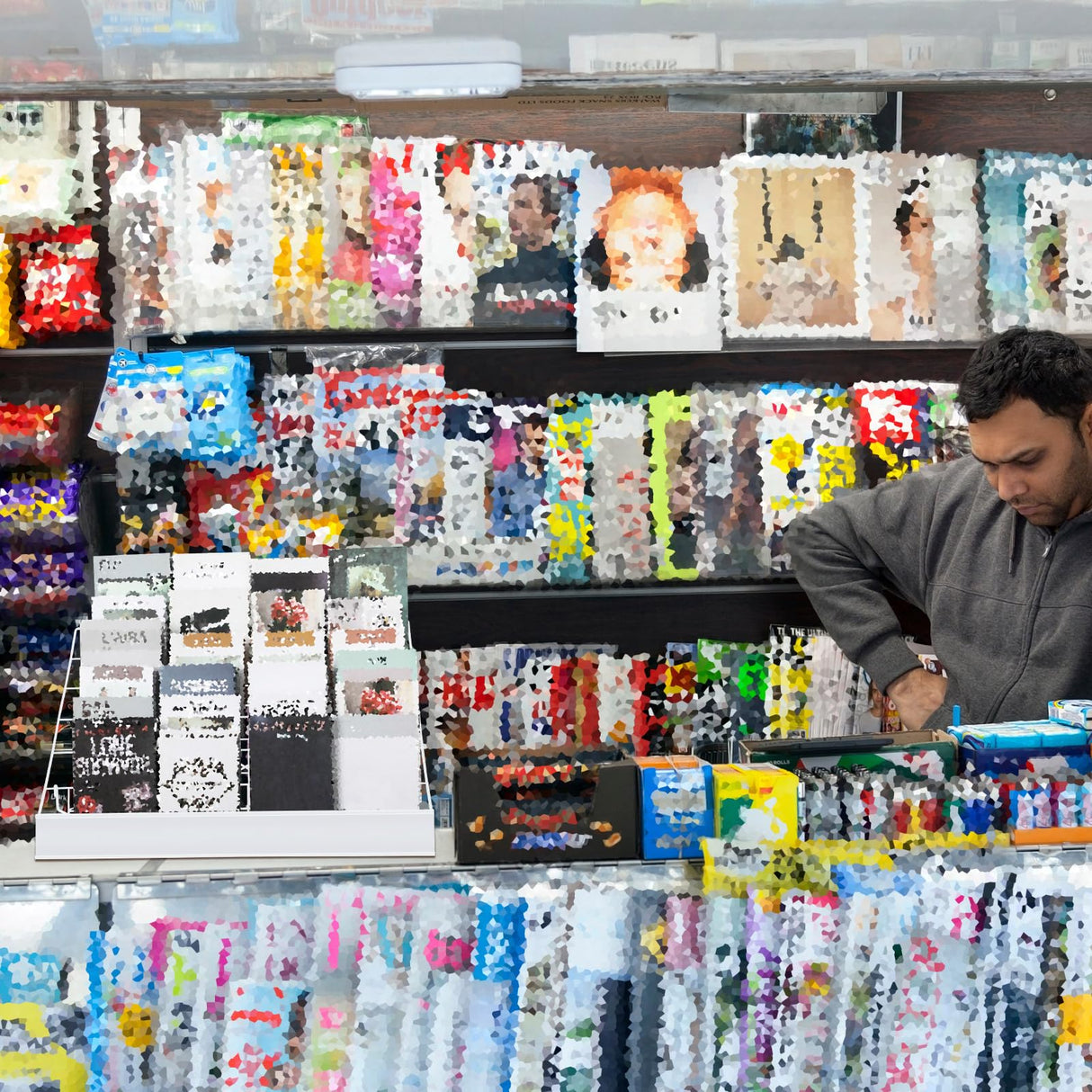 Queekay 6 Tier Wire Countertop Rack Comic Book Rack Wide Tabletop Display Magazine for Book Brochure Literature Greeting Card Shelf Holder Stand (White) Queekay