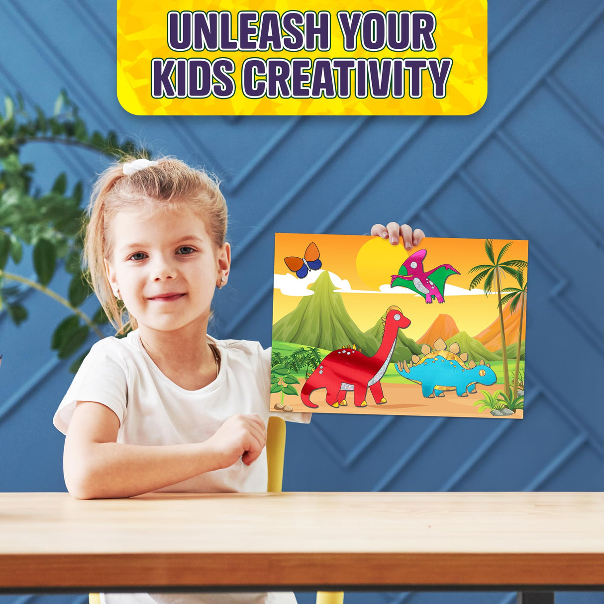 ArtCreativity Foil Art Kit for Kids - 220 Piece Crafts Set - 90 Foil Sheets, 10 Backgrounds, 100 Foam Stickers, 20 Googly Eyes - Mess-Free Foil Fun Art for Kids, Boys and Girls Ages 4, 6, 8, 10, 12 ArtCreativity