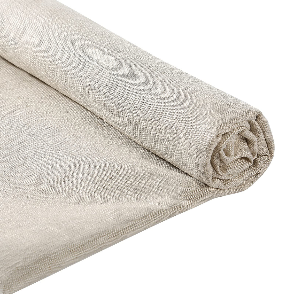 Pllieay 39 x 55 Inch Natural Pure 100% Linen Fabric, Plain Solid Colour Linen Fabric Cloth for Needlework, Dressmaking, Skirts, Bag, Embroidery, Tablecloths and Garments Craft Pllieay