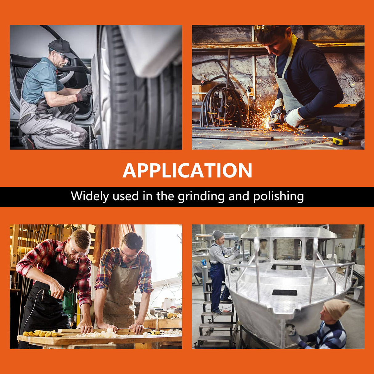 Tshya 270Pack 2inch Sanding Discs Pad Variety Kit for Drill Grinder Rotary Tools Die Grinder Accessories with 1/8"&1/4" Shank Backer Plate, Sanding Pads Includes 36-3000 Grit Tshya