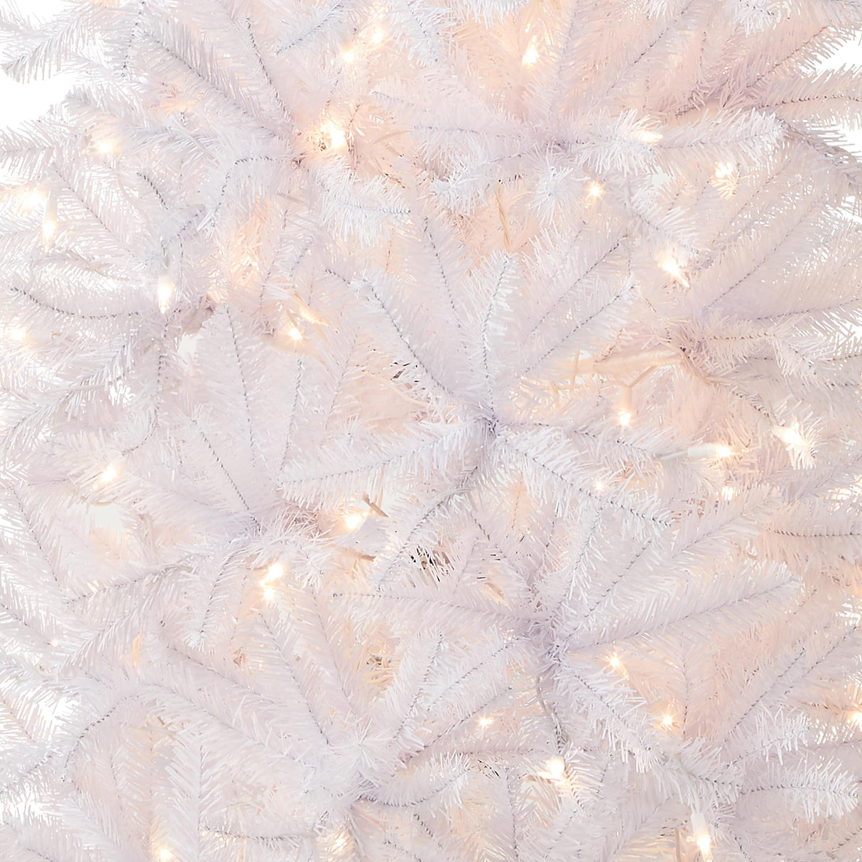 National Tree Company Artificial Pre-Lit Slim Christmas Tree, White, Kingswood Fir, White Lights, Includes Stand, 7 Feet National Tree Company