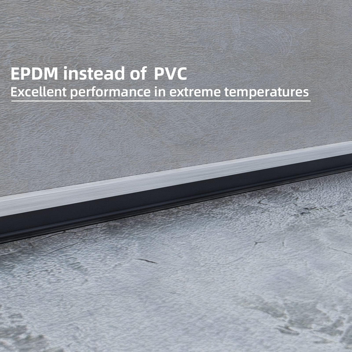 Ginchain Garage Door Seals, Heavy-Duty U+O Shape Bottom Rubber with Aluminum Track Retainer Base + 5cm Brush Combination Kit, Universal Garage Door Weather Stripping Kit (10ft) Ginchain