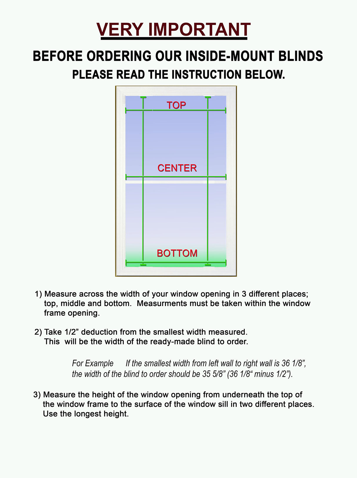 US Window And Floor 2" Faux Wood 35" W x 60" H, Inside Mount Cordless Blinds, 35 x 60, White (Fit a window 35.5" wide) US Window And Floor