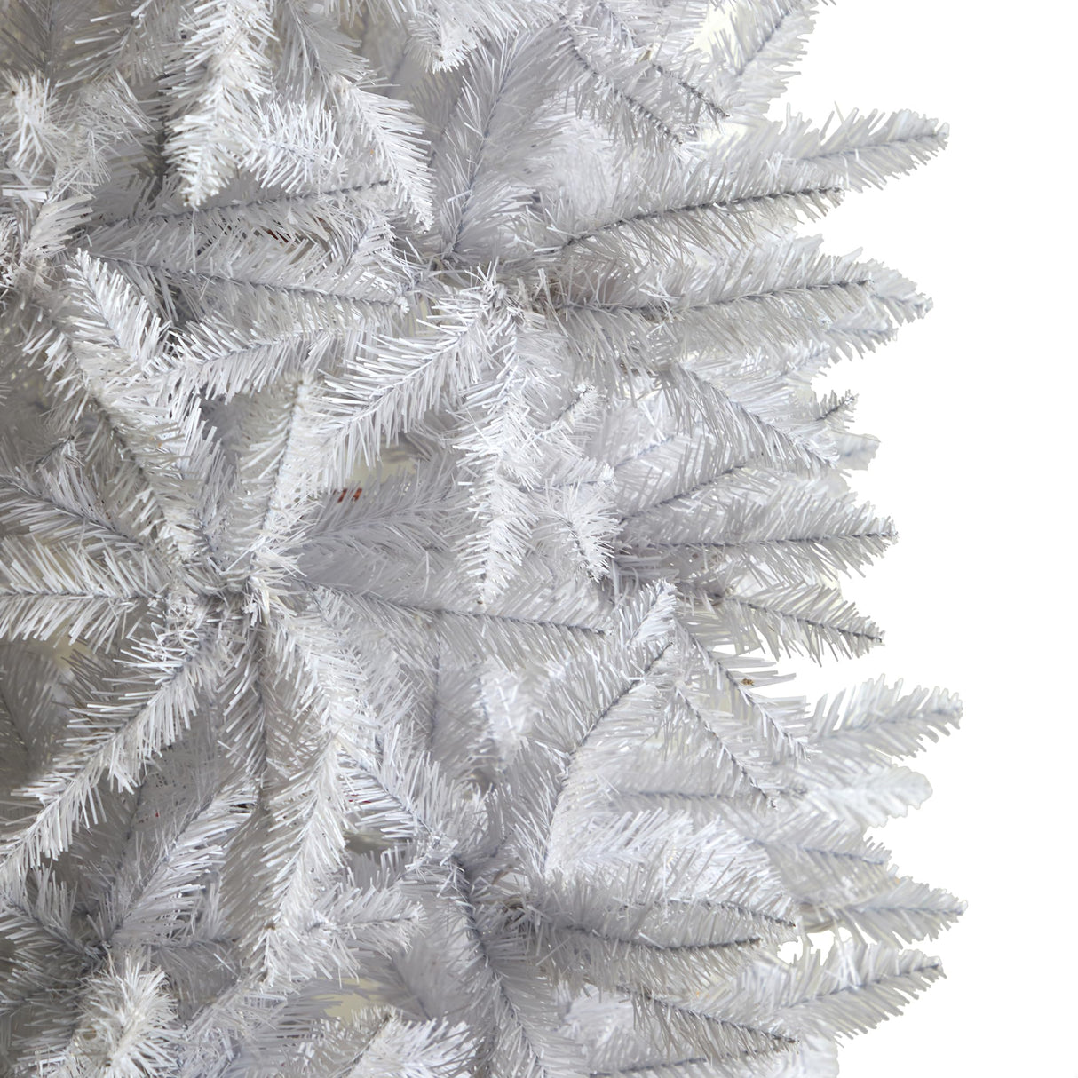 Nearly Natural 8ft. Slim White Artificial Christmas Tree with 1348 Bendable Branches Nearly Natural