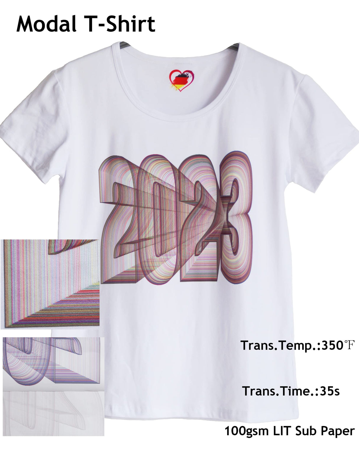 LIT Sublimation Paper 150sheets 8.5x11” 100gsm Letter Size - Heat Press Transfer Paper for Any Epson Sawgrass Ricoh HP Inkjet Printers with Sublimation Ink for Unique Crafts DIY Mugs Tumblers T-Shirts LIT PAPER