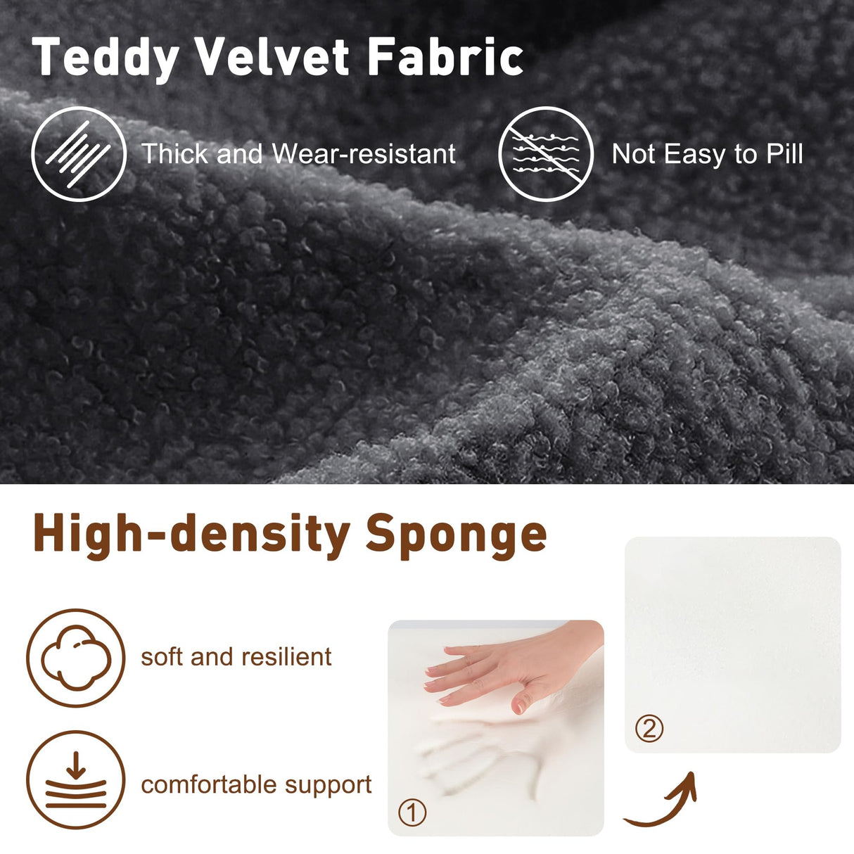 Korser Modular Sectional Couch with L-Shape Chaise, Modern Boneless Cloud Couch for Living Room, Sofa Bed with Deep Seat, No Assembly, Sleeper Sofa for Living Room, Bedroom, and Apartment Korser