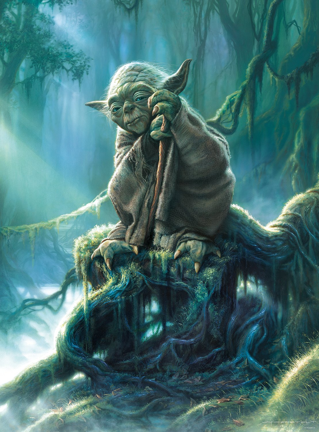 Buffalo Games - Star Wars - Yoda - 1000 Piece Jigsaw Puzzle For Adults -Challenging Puzzle Perfect for Game Nights - Finished Size is 26.75 x 19.75 Buffalo Games