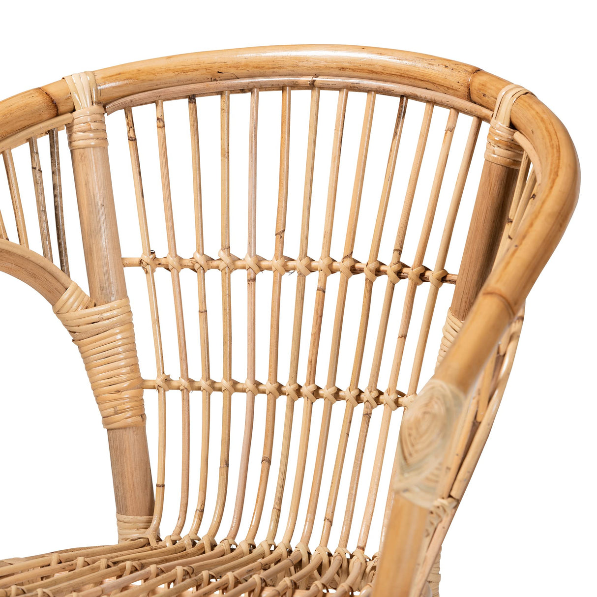 bali & pari Alleta Natural Rattan Dining Chair, 2-Piece Set bali & pari