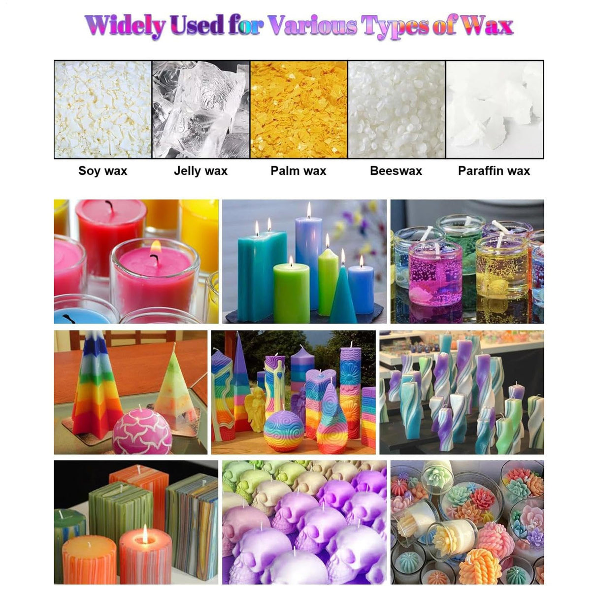 Candle Dye - Liquid Oil-Based Candle Dye | Candle Making Dye Colors | Liquid Concentrated Pigment | diyY Candle Making Pigment with 18 Or 24 Colors for Lip Gloss, Epoxy Resin WoodArtSupply