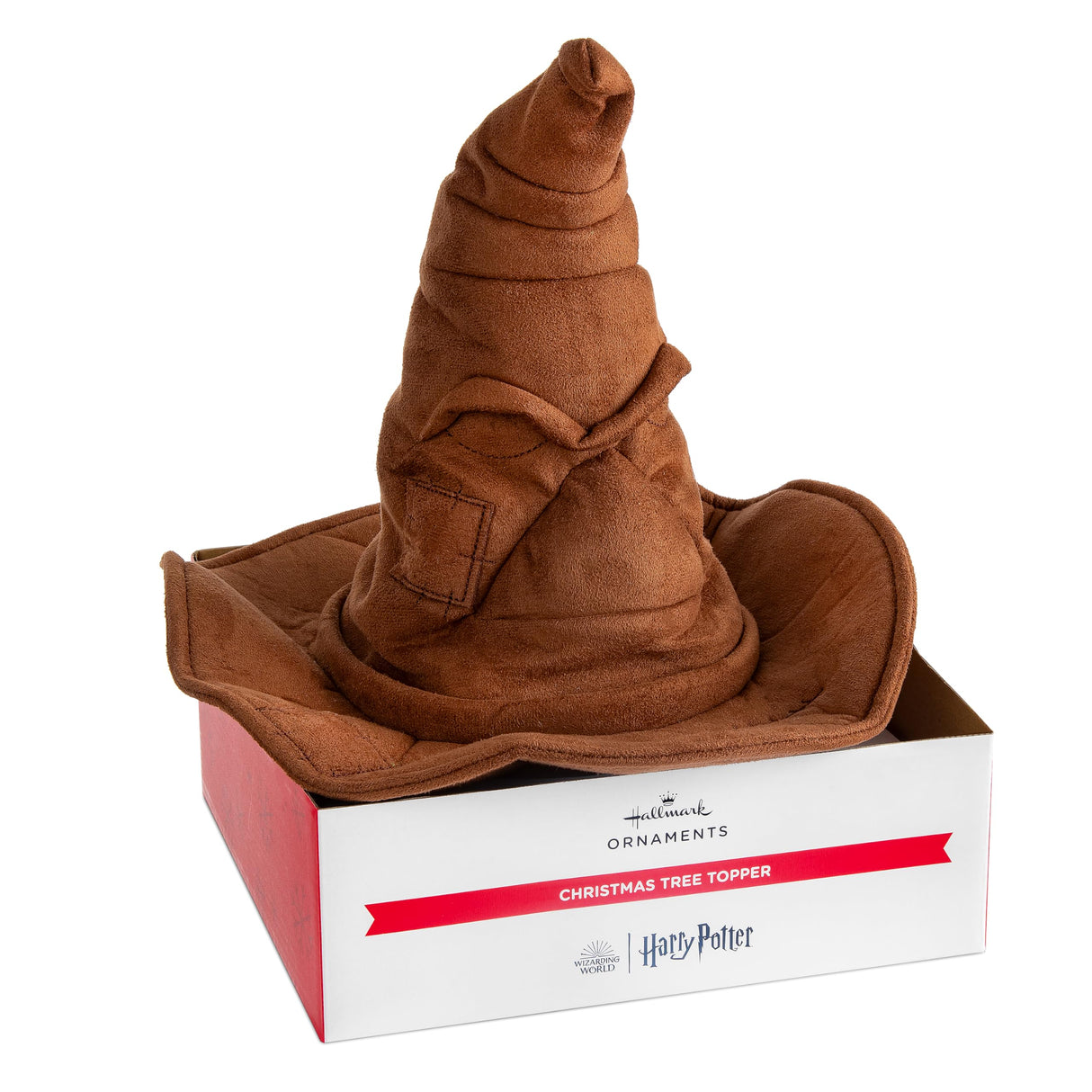 Hallmark Christmas Tree Topper, Hogwarts Sorting Hat Tree Topper, Harry Potter Decoration, Hogwarts School of Witchcraft and Wizardry, Brown Hallmark