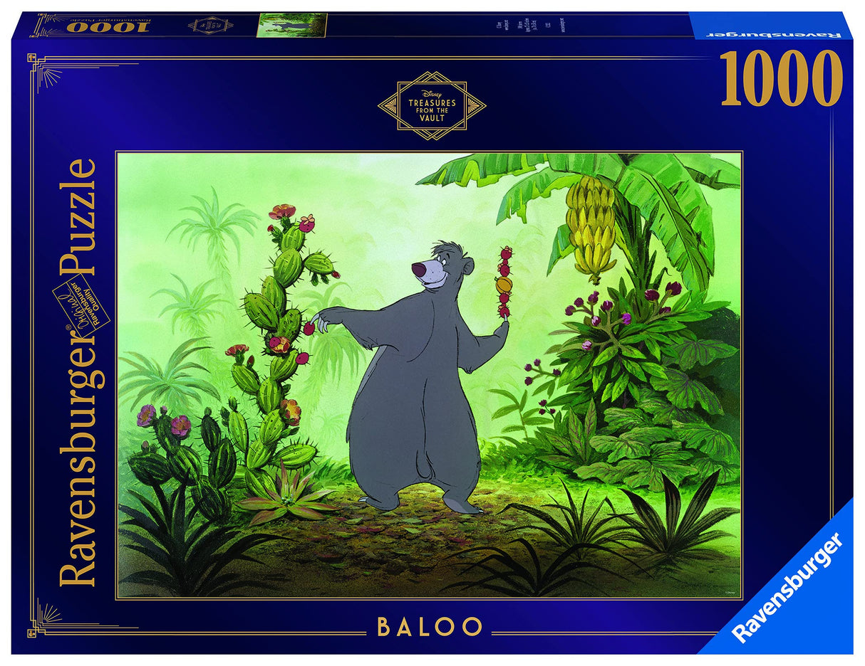 Ravensburger Disney Treasures from The Vault: Baloo 1000 Piece Jigsaw Puzzle for Adults – Every Piece is Unique, Softclick Technology Means Pieces Fit Together Perfectly - Amazon Exclusive Ravensburger