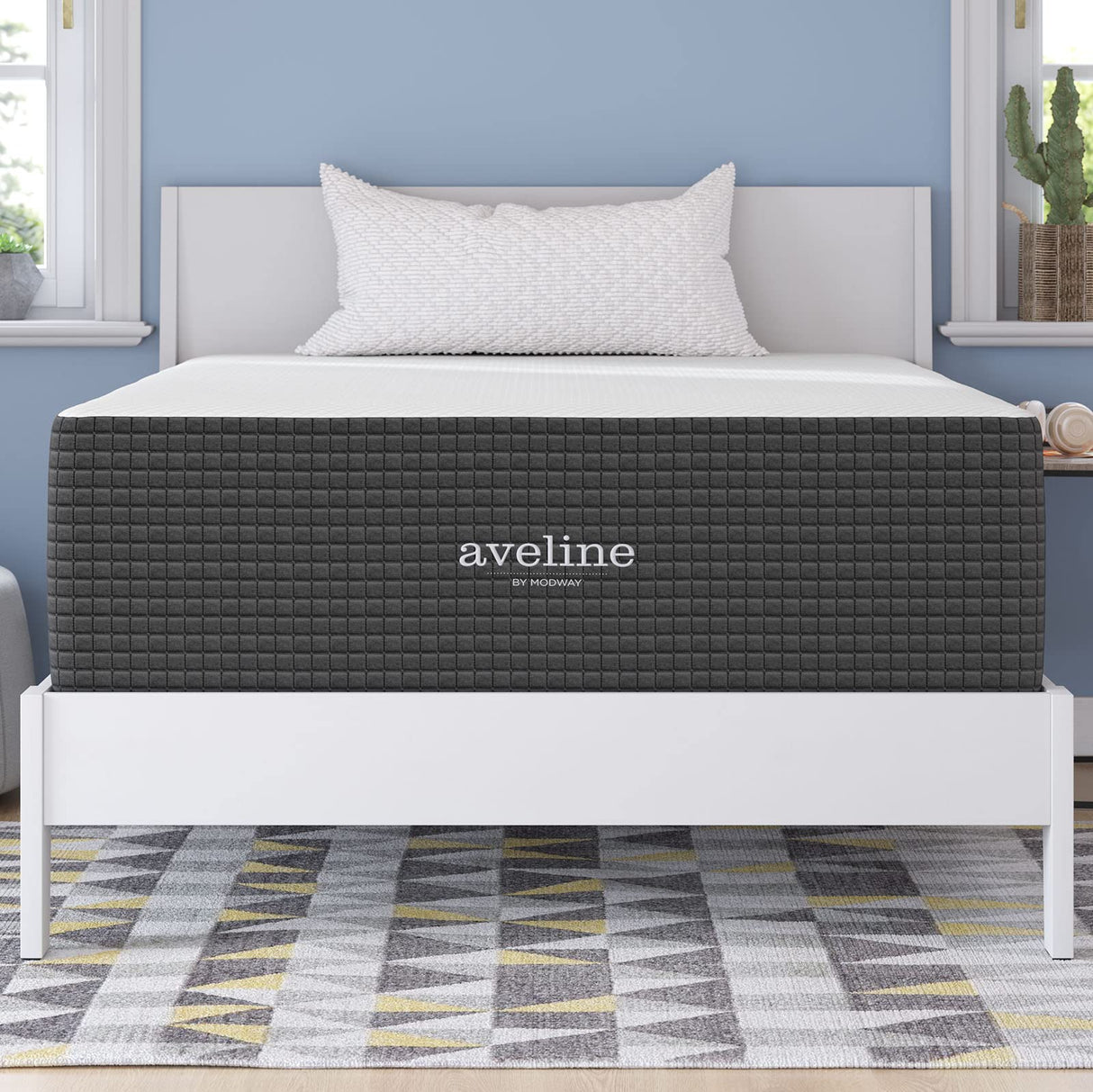 Modway Aveline 16” Gel Infused Memory Mattress with CertiPUR-US Certified Foam Full Mattress Modway