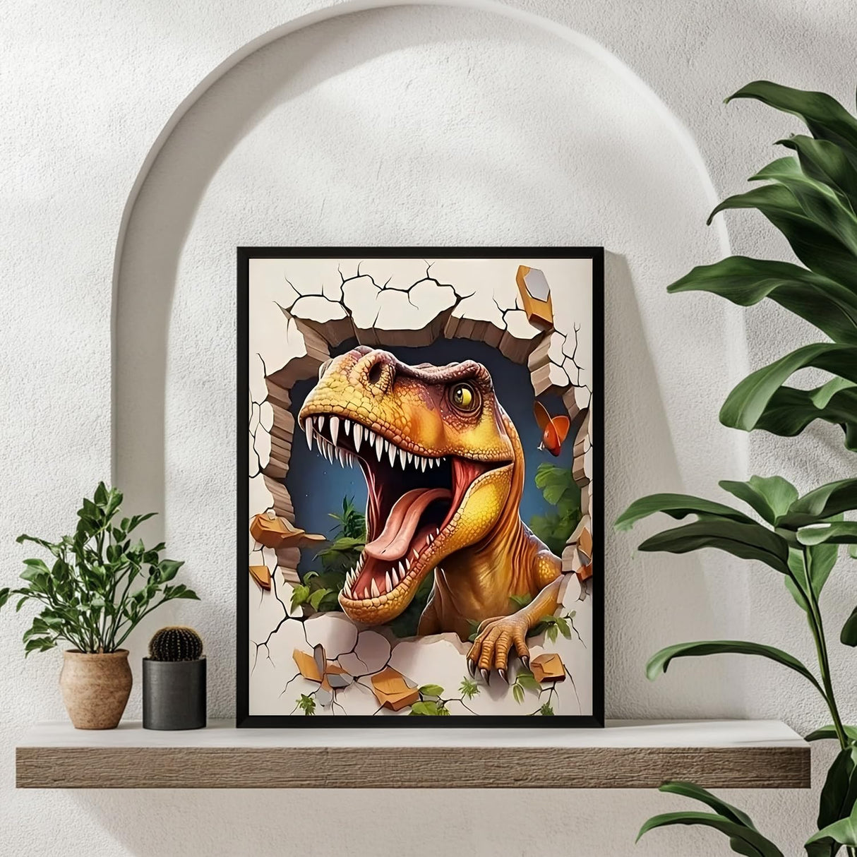 Diamond Painting Kits for Adults, Dinosaur Diamond Art Kits for Adults, DIY 5D Diamond Painting Kits for Beginners Home Wall Decor 12x16inch Mandun