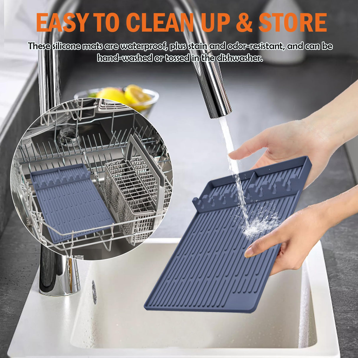 Silicone Grill Mat Accessories for Blackstone Outdoor Grill | Griddle Mat Tools Prep Trays with Drip Pad | Spatula Mat Side Shelf Mat Barbeque Grill Accessories | Food-Grade Silicone Griddle Mat Superjackwang