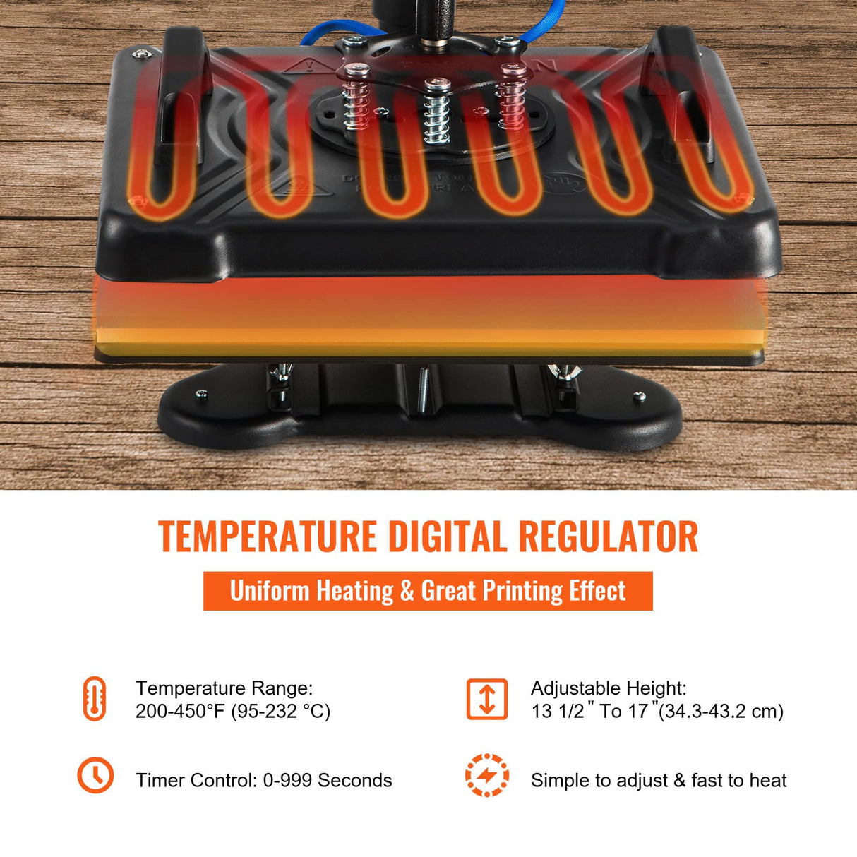 VEVOR Heat Press Machine - 6 in 1 Combo Heat Press Sublimation Machine for DIY T-Shirts/Hats/Mugs/Heat Transfer Projects, 15x15 Multifunction Swing Away Heat Press with 360° Rotation(Color May Vary) VEVOR