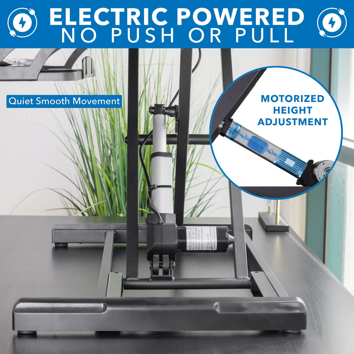 Mount-It! Electric Standing Desk Converter with 38" Tabletop, Height Adjustable Sit Stand Desk Riser, Motorized Desk Riser with Keyboard Tray and Device Slot, Fits Monitor & Laptop, Black Mount-It!