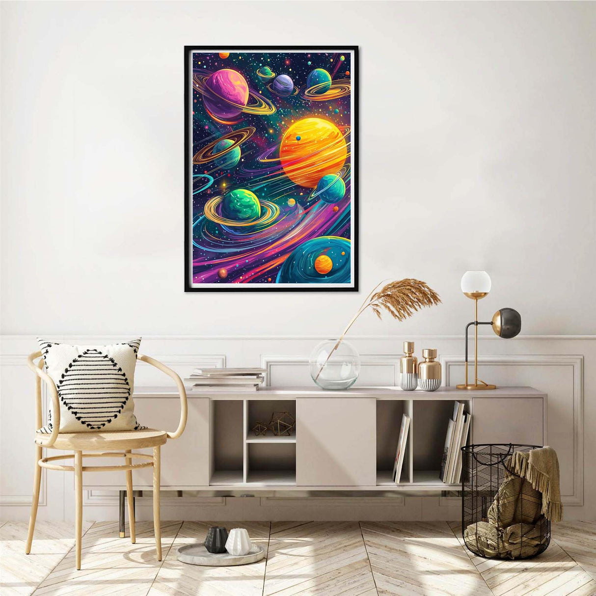 Yomiie 5D Planet Diamond Painting Kits for Adults, Paint with Diamonds Art Cosmos DIY Full Round Drill Kits, Embroidery Rhinestone Diamond Crystal Craft Canvas Home Wall Decor 30x40 cm Yomiie