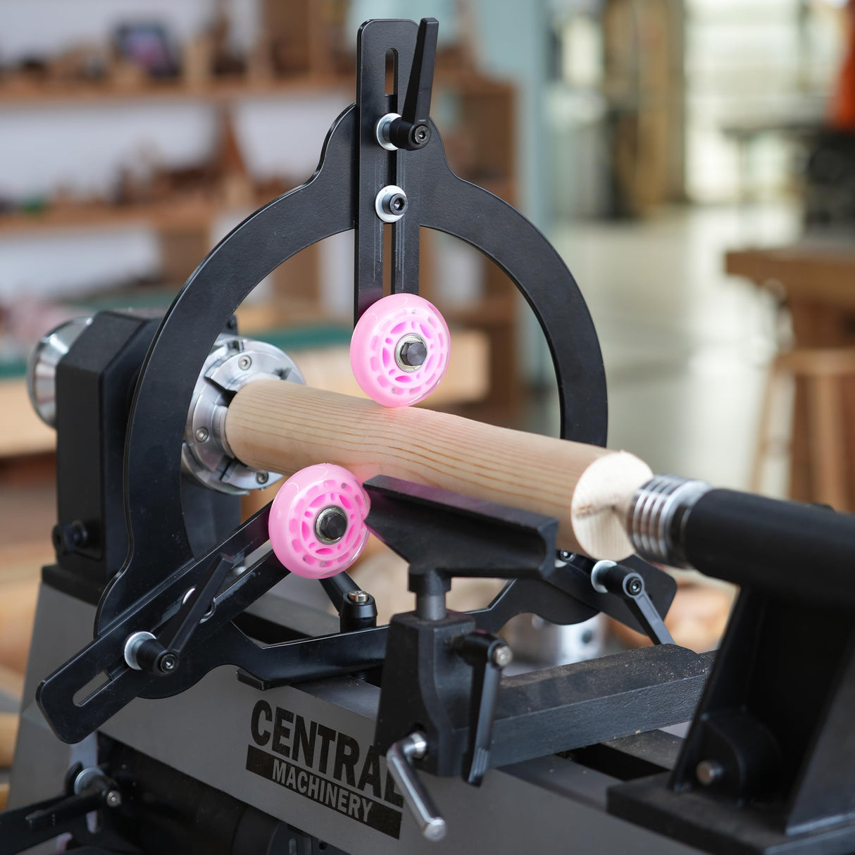 BMWOOD MC-FS8 Woodturning Steady Rest for 10inch and 12inch Swing Size Lathe for Spindle Woodturning. BMWOOD