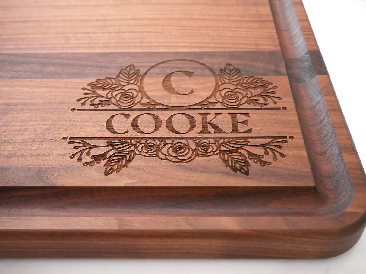 Extra Large Personalized Butcher Block Cutting Board - Extra Large Wooden Personalized Cutting Board Custom Engraved - Personalized Wedding Gift for Maison Custom