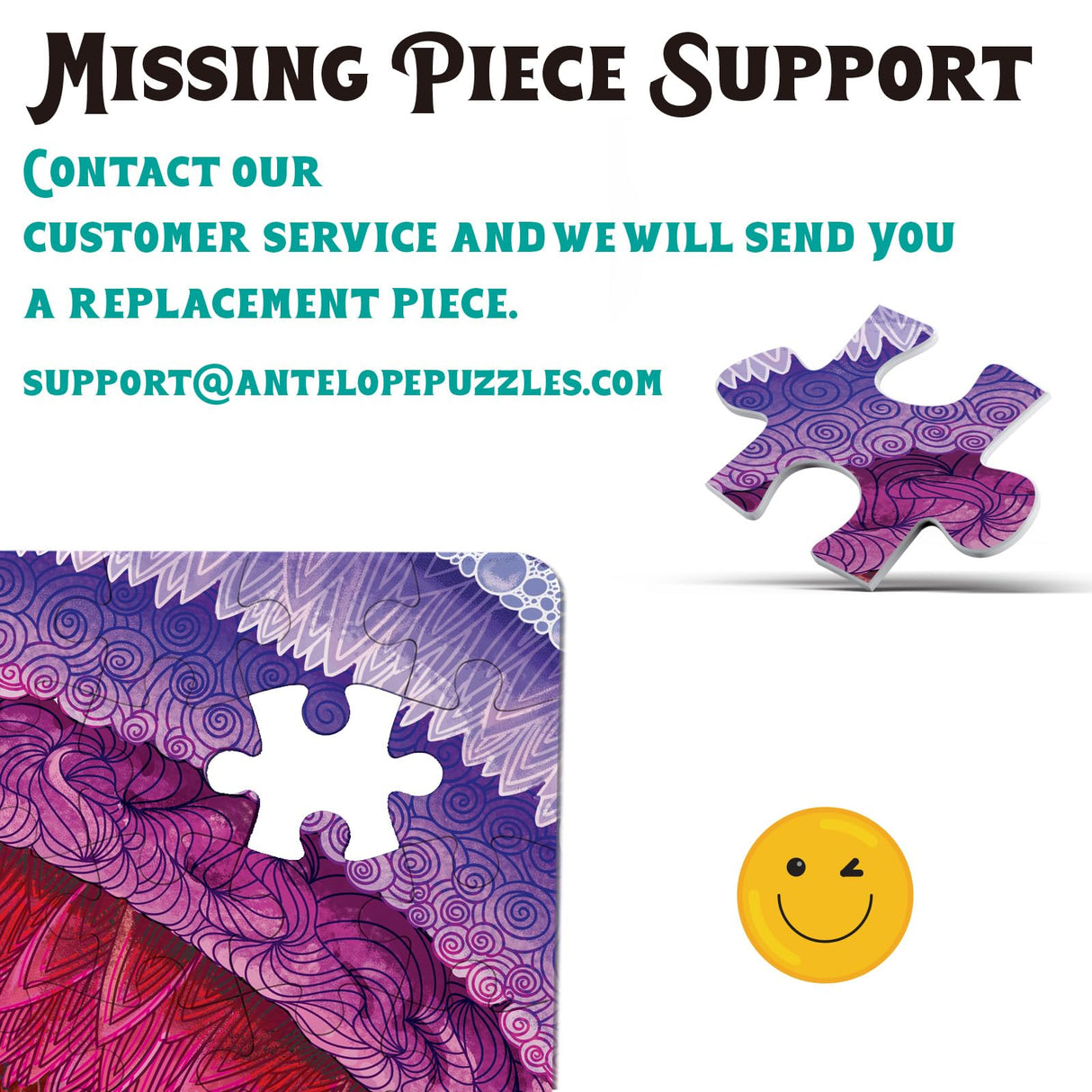 Antelope - 1000 Piece Rainbow Puzzle for Adults, Hue Wormhole Jigsaw Puzzles 1000 Pieces,1000 Piece Round Puzzles, Wormhole Puzzles, High Resolution, Matte Finish, Smooth Edging, No Dust, 3D Puzzle ANTELOPE