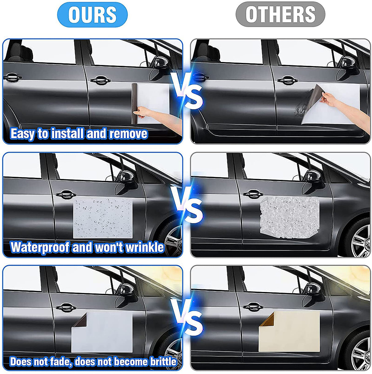 Car Magnetic Sheet, Large Blank White Magnet Sign Roll for Vehicle Doors, 11.5" x 17.5", 30 Mil Thick - Ideal for Custom Personalization Décor, Temporary Ads, Instructional & Warning Signs (1) AOOCY