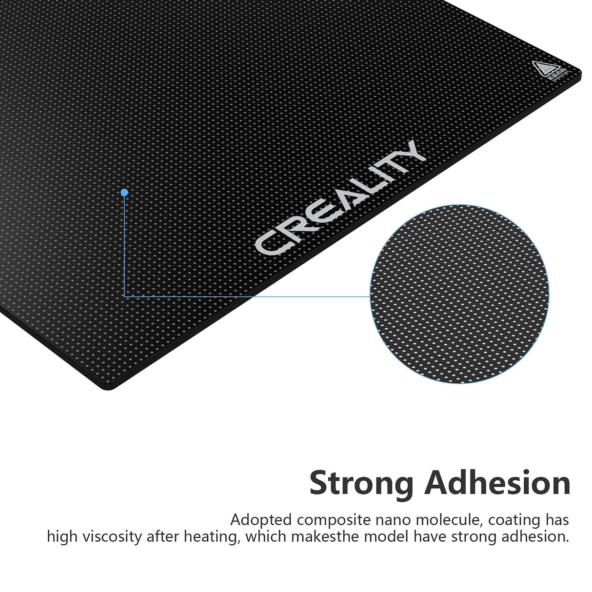 Creality Official Ender 3 Glass Bed 3D Printer Platform, 235x235MM Tempered Glass Plate Build Surface for Ender 3 PRO/Ender 5 PRO/Ender 3 S1/Ender 3 Neo/Ender 3 V2 Neo, Good Adhesion Remove Easily Creality