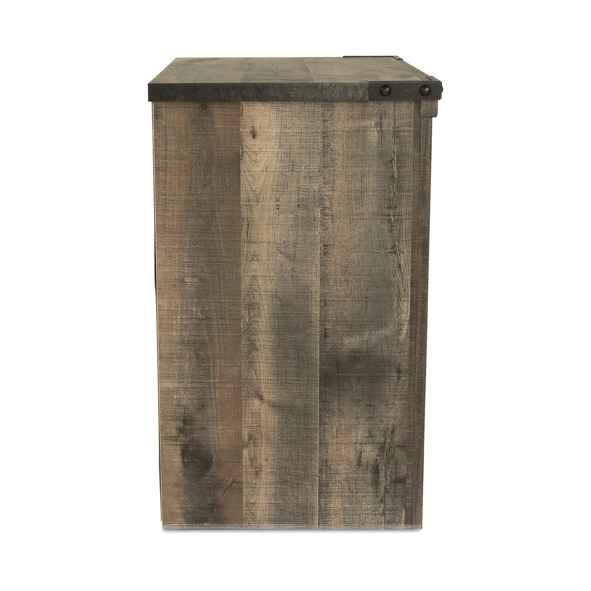 Signature Design by Ashley Trinell Rustic 1 Drawer Nightstand with USB Charing Stations, Warm Brown Signature Design by Ashley