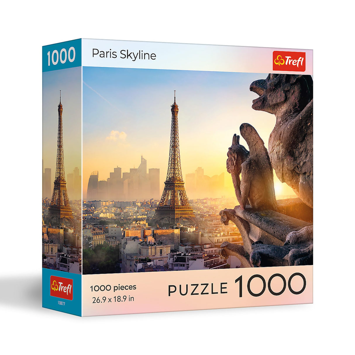 Trefl Sunset Paris Skyline - 1000 Piece Jigsaw Puzzle 27"x19" DIY Puzzle, Creative Fun, Classic Puzzle for Adults and Children from 12 Years Old Trefl