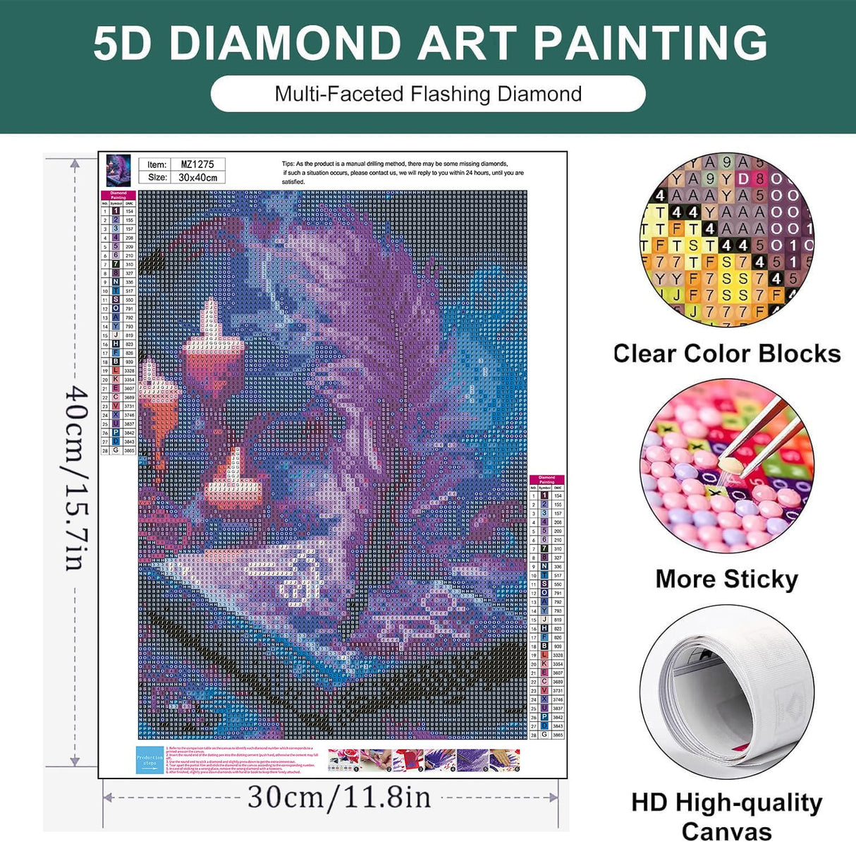 Zythron Diamond Art Kits for Adults,Magic Book Feather Diamond Painting,Book Diamond Art 5D DIY Paint with Round Full Drill Diamonds Art Gem Painting for Adults,Home Decor 12x16 in Zythron